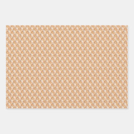 Sunshine Pfauenfeathers Art Nouveau Design Geschenkpapier Set