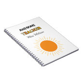 Sunshine Phantastisch Teacher Geschenk Beste Lehre Notizblock (Rechte Seite)