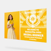 Sunshine Pickleball Brautparty Foto Willkommen Acrylschild (Winkel)