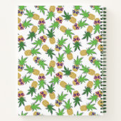 Sunshine Pineapples Grafikdesign Notebook Notizblock (Rückseite)
