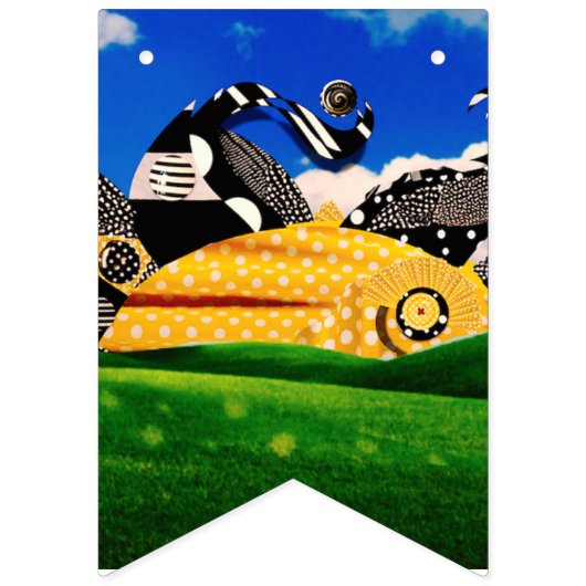 SUNSHINE POLKA DOT Banner (Dritte Fahne)