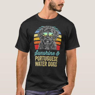 Sunshine Portugiesische Wasserhunde Sunset Beach V T-Shirt