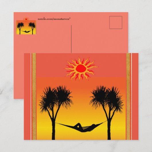 Sunshine Postcard Postkarte (Vorne/Hinten)