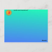 Sunshine Postkarte (Rückseite)