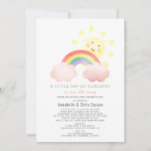 Sunshine & Rainbow Baby Dusche by Mail Einladung (Vorderseite)