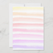 Sunshine & Rainbow Baby Dusche Einladung (Rückseite)