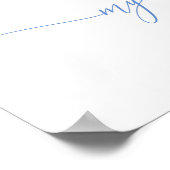 Sunshine Rainbow Birthday Foto Milestone Poster (Ecke)