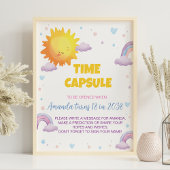 Sunshine Rainbow Birthday Time Kapselunterschrift Poster