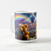 Sunshine Rainbow Teddy Bear Wonderland Kaffeetasse (Vorderseite Links)