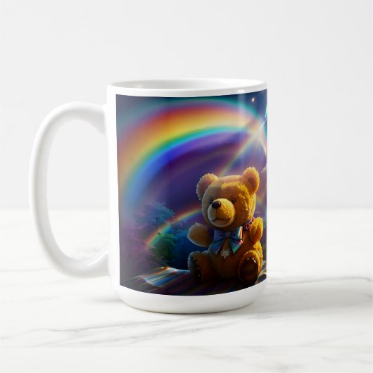 Sunshine Rainbow Teddy Bear Wonderland Kaffeetasse (Links)