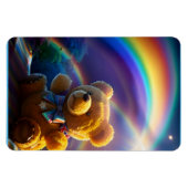 Sunshine Rainbow Teddy Bear Wonderland Magnet (Horizontal)