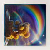 Sunshine Rainbow Teddy Bear Wonderland Puzzle (Horizontal)