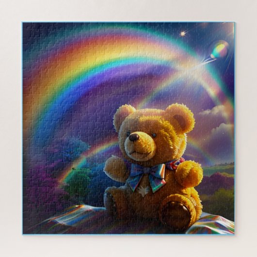 Sunshine Rainbow Teddy Bear Wonderland Puzzle (Vertikal)
