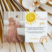 Sunshine Rainbow Vielen Dank Card Boho Birthday Dankeskarte