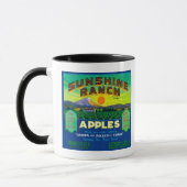 Sunshine Ranch Apple Label - Wapato, WA Tasse (Links)