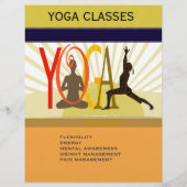 Sunshine Rays Sport Fitness Yoga Posen individuell Flyer (Hinten)