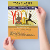 Sunshine Rays Sport Fitness Yoga Posen individuell Flyer (Hand)