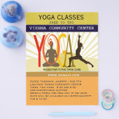 Sunshine Rays Sport Fitness Yoga Posen individuell Flyer (Einzeln)