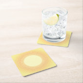 Sunshine Rechteckiger Pappuntersetzer (Vor Ort)