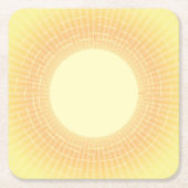 Sunshine Rechteckiger Pappuntersetzer (Vorderseite)