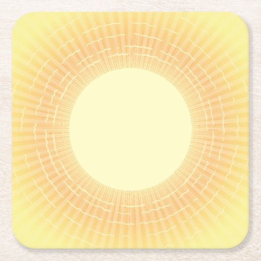 Sunshine Rechteckiger Pappuntersetzer (Vorderseite)