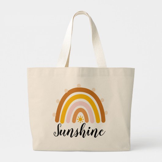 Sunshine - Regenbogen Sunshine - Tote Beutel Jumbo Stoffbeutel (Rückseite)