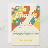 Sunshine Retro Groovy 70er Danke Babydusche (Vorderseite)