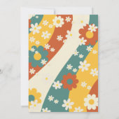 Sunshine Retro Groovy 70er Danke Babydusche (Rückseite)