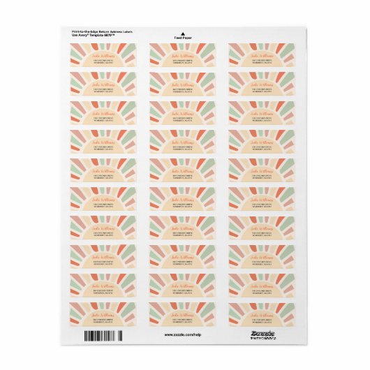 Sunshine Retro Rainbow Birthday Party (Vorne)