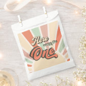 Sunshine Retro Rainbow Birthday Party Geschenktütchen (Ausgeschnitten)