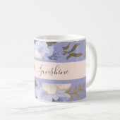 Sunshine Romantische Violette & Sage Botanische Fl Kaffeetasse (VorderseiteRechts)