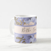 Sunshine Romantische Violette & Sage Botanische Fl Kaffeetasse (Vorderseite Links)