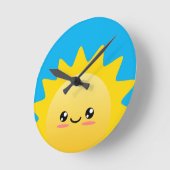 Sunshine Runde Wanduhr (Winkel)