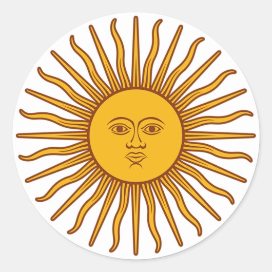Sunshine Runder Aufkleber (Vorderseite)