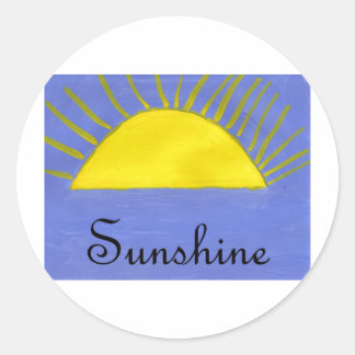 Sunshine Runder Aufkleber