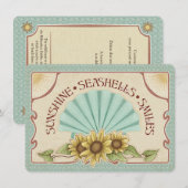 Sunshine Seashells Smiles Vintage Vibes (Vorne/Hinten)