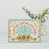 Sunshine Seashells Smiles Vintage Vibes (Stehend Vorderseite)