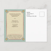 Sunshine Seashells Smiles Vintage Vibes Postkarte (Rückseite)