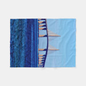 Sunshine Skyway Bridge Fleecedecke (Vorderseite (Horizontal))