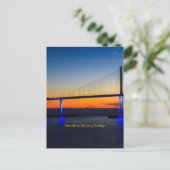 Sunshine Skyway Bridge, Florida, Postkarte (Stehend Vorderseite)