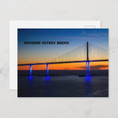 Sunshine Skyway Bridge, Florida Postkarte (Vorne/Hinten)