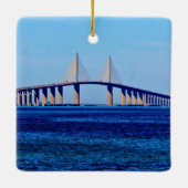 Sunshine Skyway Bridge Keramikornament (Rückseite)