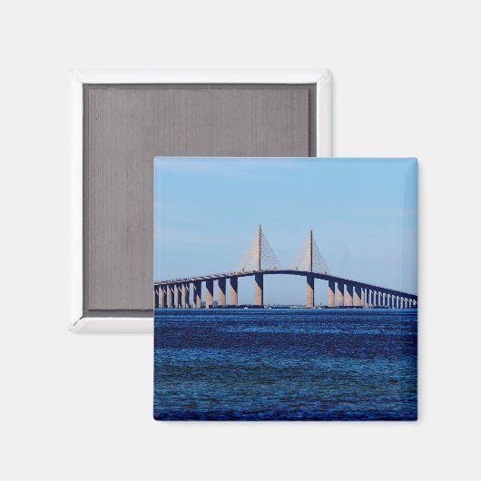 Sunshine Skyway Bridge Magnet (Vorderseite/Rückseite)