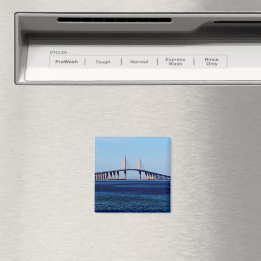 Sunshine Skyway Bridge Magnet (In Situ (Geschirrspüler))