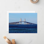 Sunshine Skyway Bridge Mitteilungskarte (Vorderseite/Rückseite Beispiel)