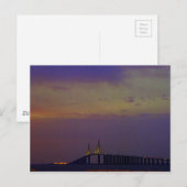 Sunshine Skyway Bridge Postkarte (Vorne/Hinten)
