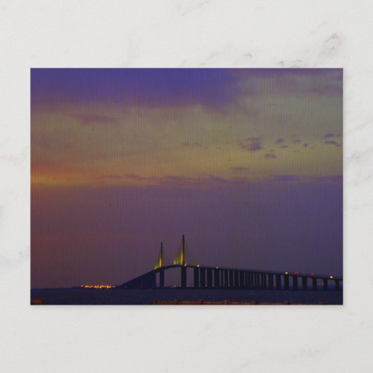 Sunshine Skyway Bridge Postkarte (Vorderseite)