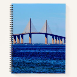 Sunshine Skyway Bridge Spiral Notebook Notizblock