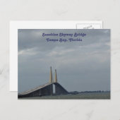 Sunshine Skyway Bridge Tampa Bay, FL. Postkarte (Vorne/Hinten)