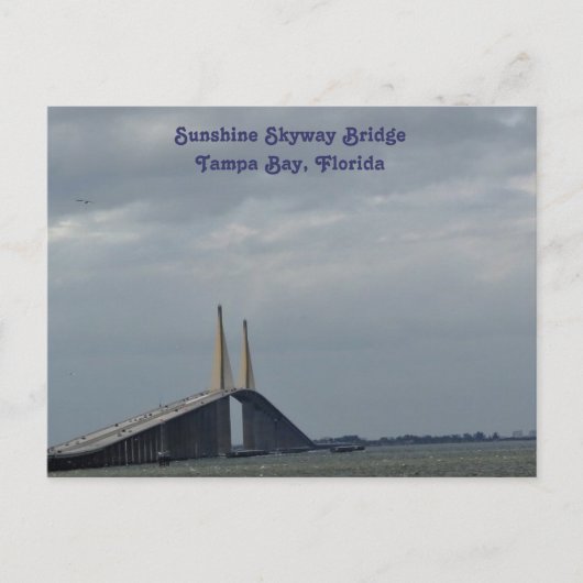 Sunshine Skyway Bridge Tampa Bay, FL. Postkarte (Vorderseite)